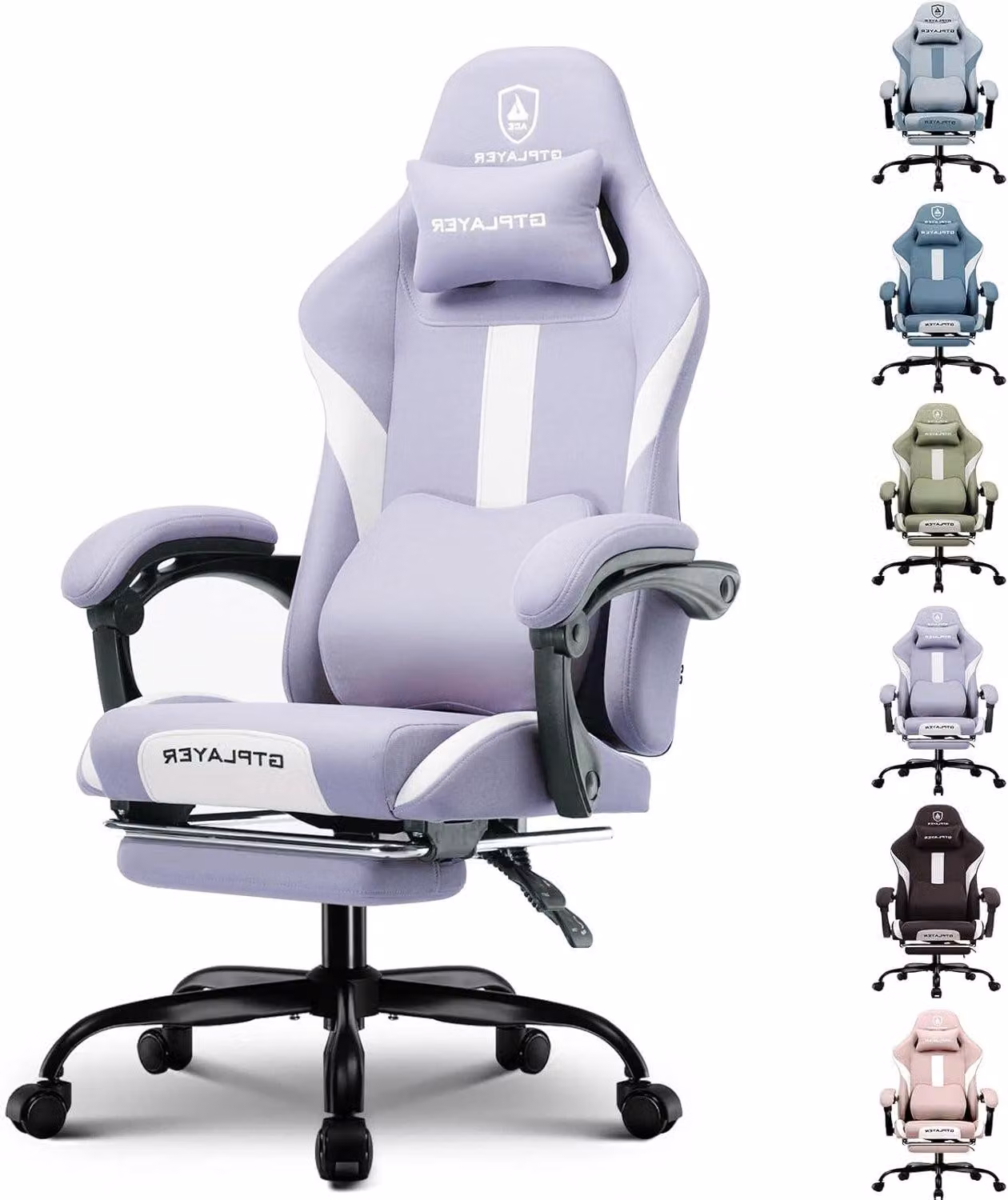 Sedia da gaming - Sedia per videogiochi - Sedia da ufficio - Sedia per PC - Sedia da lavoro - Design ergonomico con supporto lombare