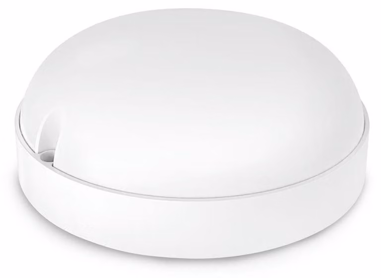Lampada a LED rotonda da parete, 12W, grado di protezione IP65, colore bianco, per uso esterno