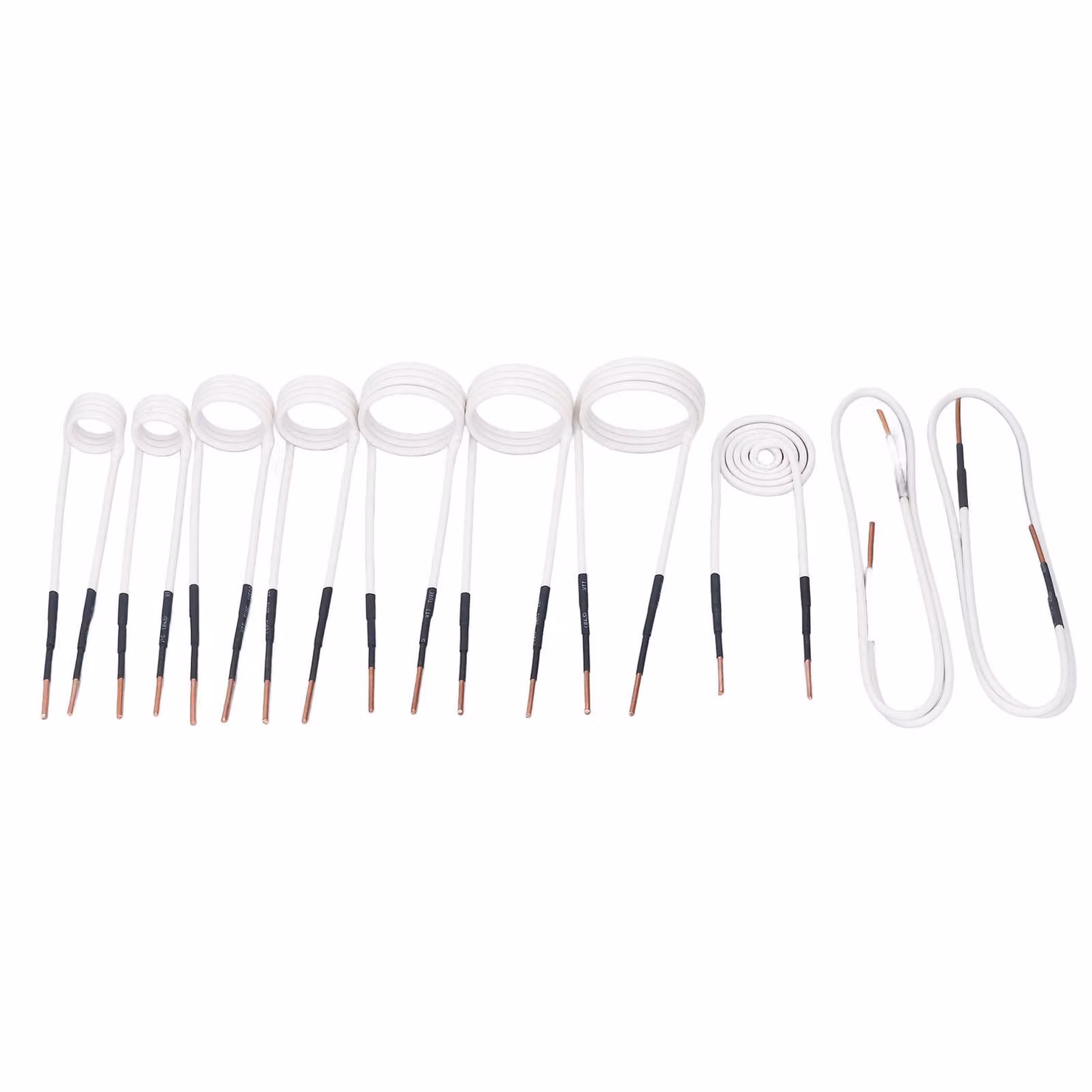 10 bobine di riscaldamento a induzione, nucleo in ottone da 2,5 mm, set di bobine di riscaldamento a induzione elettriche per allentare dadi e viti arrugginiti