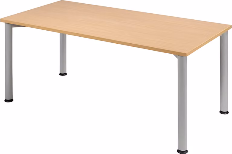Geramöbel scrivania Stockholm 160 X 80 faggio/argento