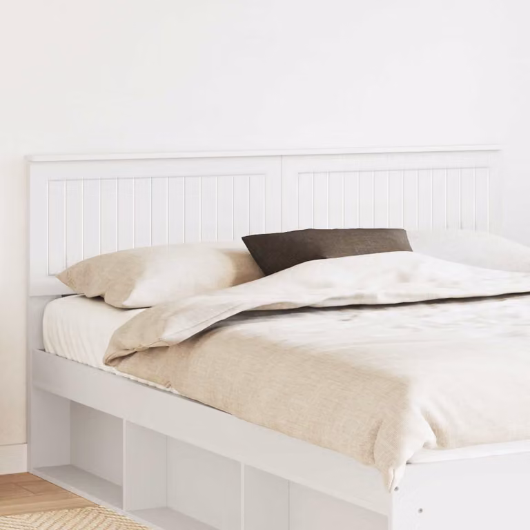 Testiera per letto moderna vidaXL in legno ingegnerizzato bianco