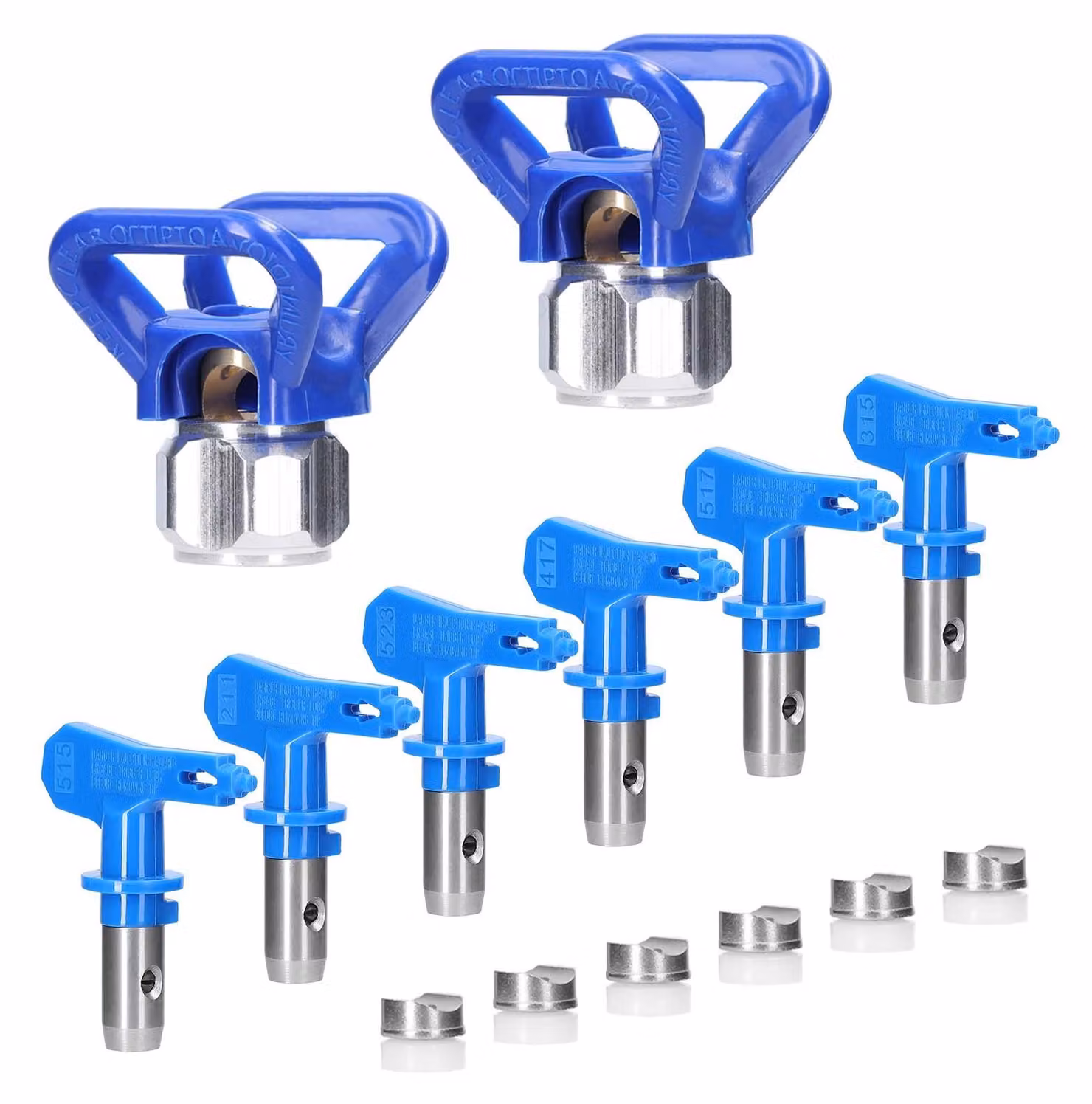 Set di 6 ugelli regolabili per verniciatura ad alta pressione (airless)