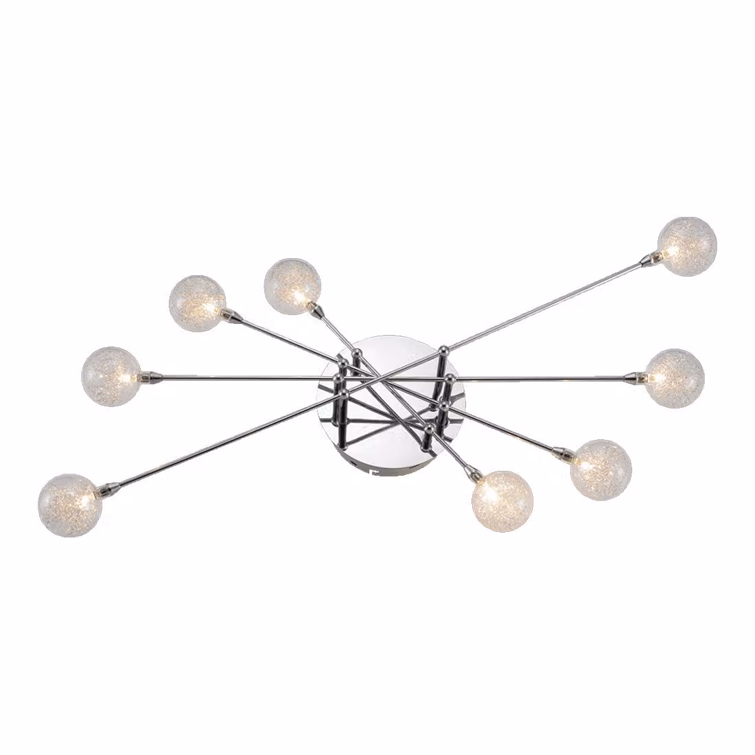 Plafoniera GOLFF 8xG4/20W, nichel satinato L: 850, H: 160, attacco G4/12V, dimmerabile