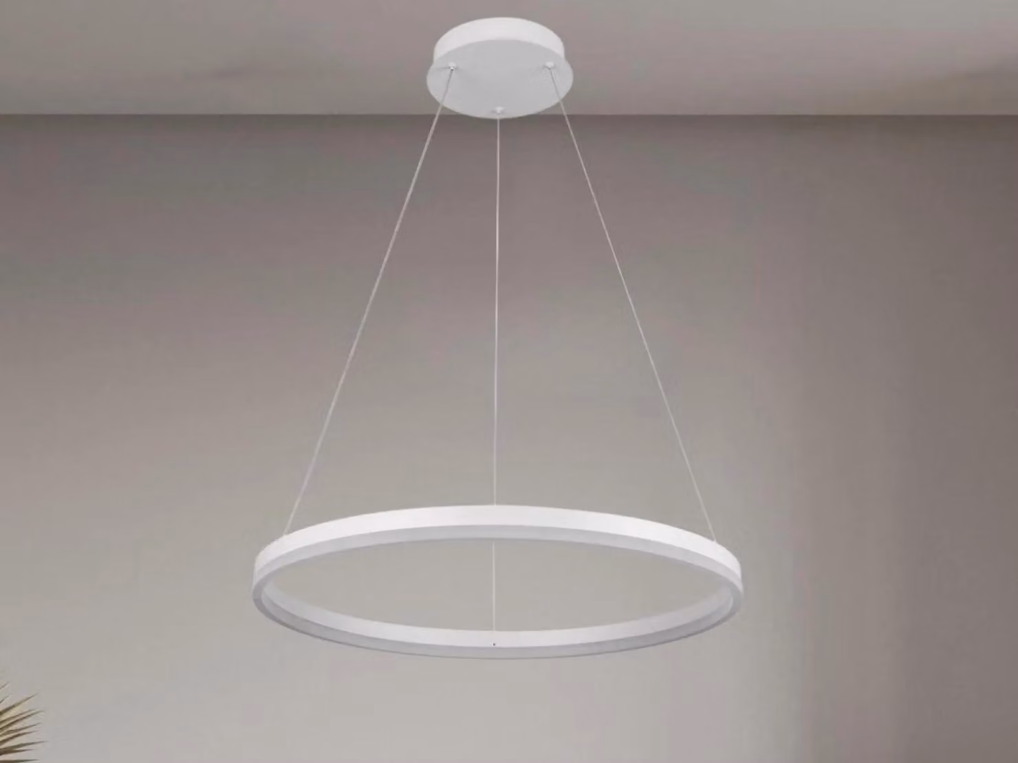 Lampada a sospensione LED con cavo, inclusa di telecomando, 42W - J4308/W