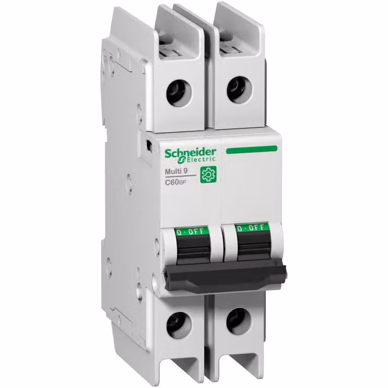 Schneider Electric Multi 9 Interruttore LS OEM C60BP a 2 poli, 3 A, tipo D, 10 kA, 480Y/277 V, UL489, M9F43203