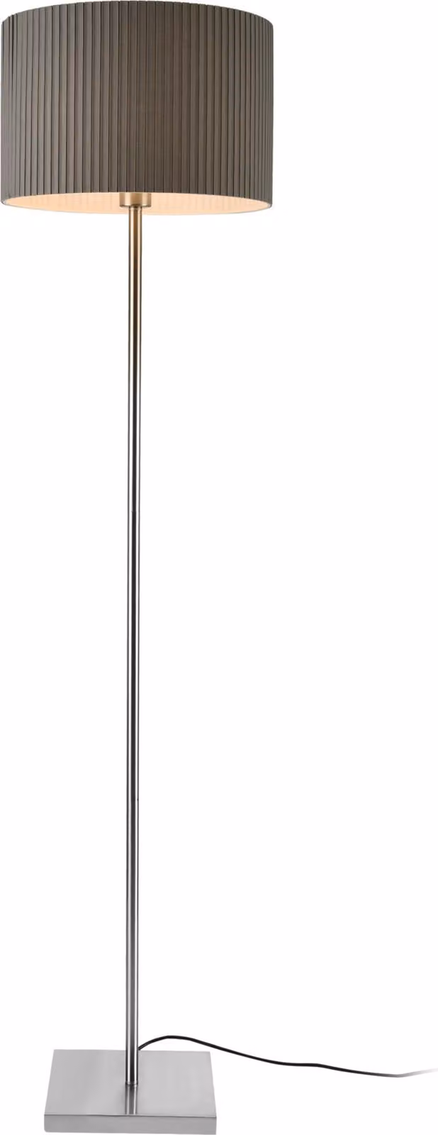 Lampada da terra 'Coimbra' 151cm Lampada da terra Lampada da terra Piantana in metallo Grigio 1xE27 [lux.pro]