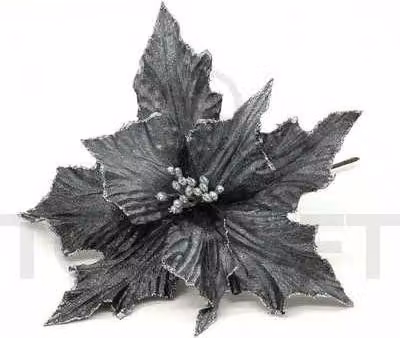 Fiori dell'albero di Natale - Stella di Natale in grafite Stella di Natale su un plettro di 24 cm