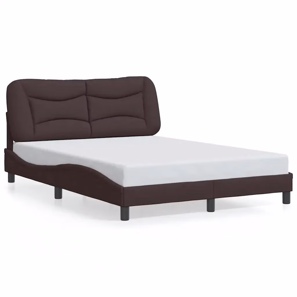 vidaXL Giroletto senza Materasso Hvar Marrone Scuro L/P: 120 x 200 cm – 2
