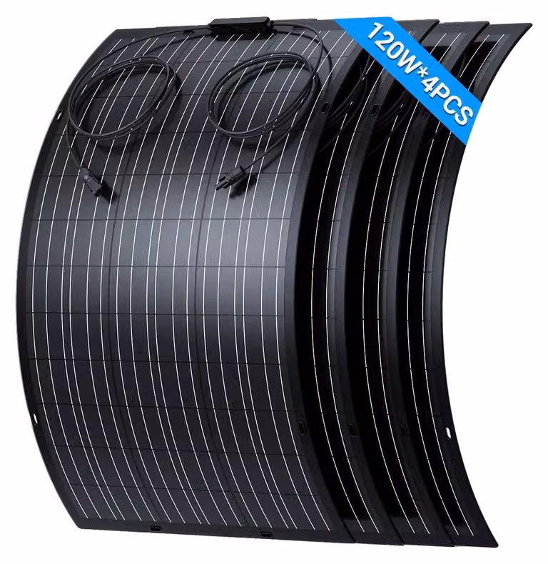 Pannello solare, design flessibile, alta efficienza, 120 W * 4