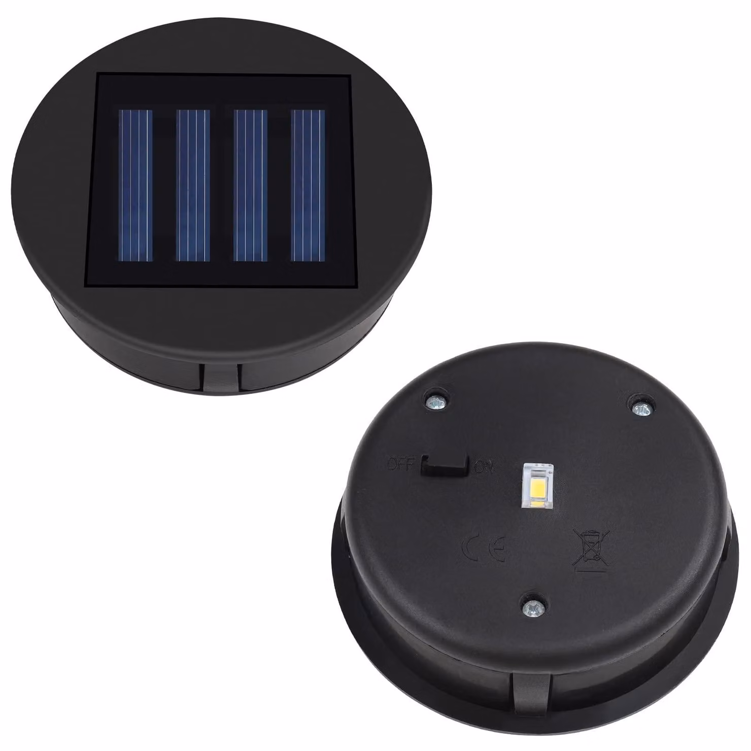 Set di 2 pezzi di ricambio per lampade solari, pannello solare impermeabile