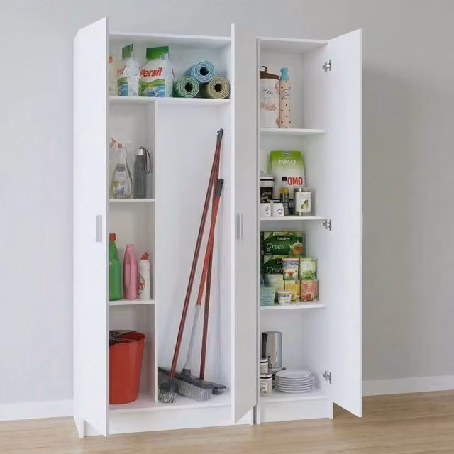 Armadio Multiuso Soave DMORA Bianco L: 110 cm, H: 180 cm – 1