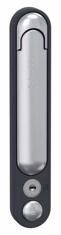 Schneider Electric PrismaSeT-P, maniglia per porta a battente, con serratura a cilindro e chiave n. 405, RAL 7016 LVS07931