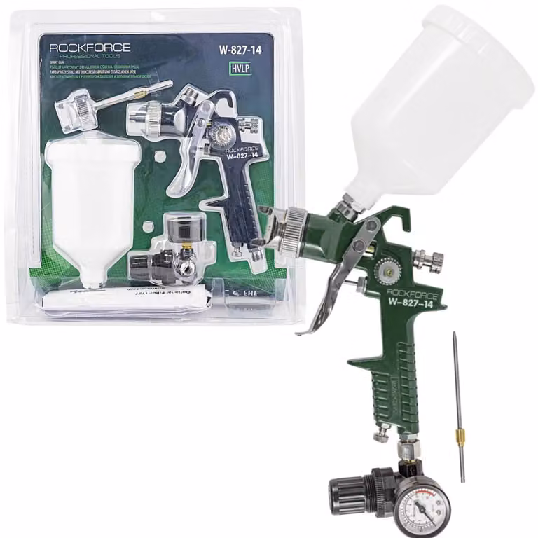 Pistola a spruzzo per verniciatura 1/4" 1,4 mm + 1,7 mm regolazione della pressione RF