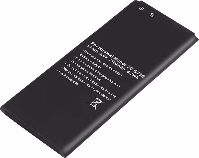 Avizar, batteria di ricambio per Huawei ASCEND G730 Li-Ion 3,8V 2300mAh 8,7Wh, nero