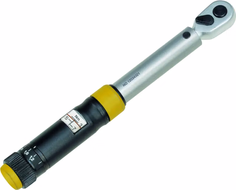 PROXXON Drehmomentschlüssel MicroClick MC15 1/4", für 3-15 Nm, mit Umschalthebel