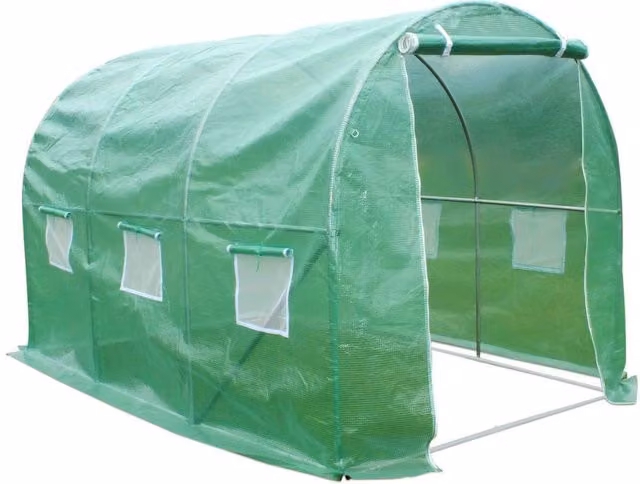 Serra Tunnel 8x3m Protezione UV Acciaio Galvanizzato Habitat et Jardin Althea