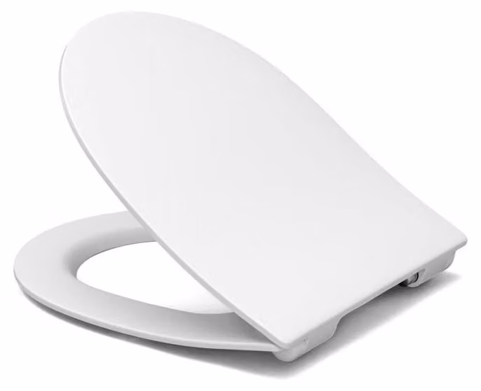 Sedile per WC Sturotec 2140 Slim con sistema di abbassamento automatico, compatibile con Geberit Renova/Acanto/I-con XS/4U, Duravit Durastyle e Vitra Sento