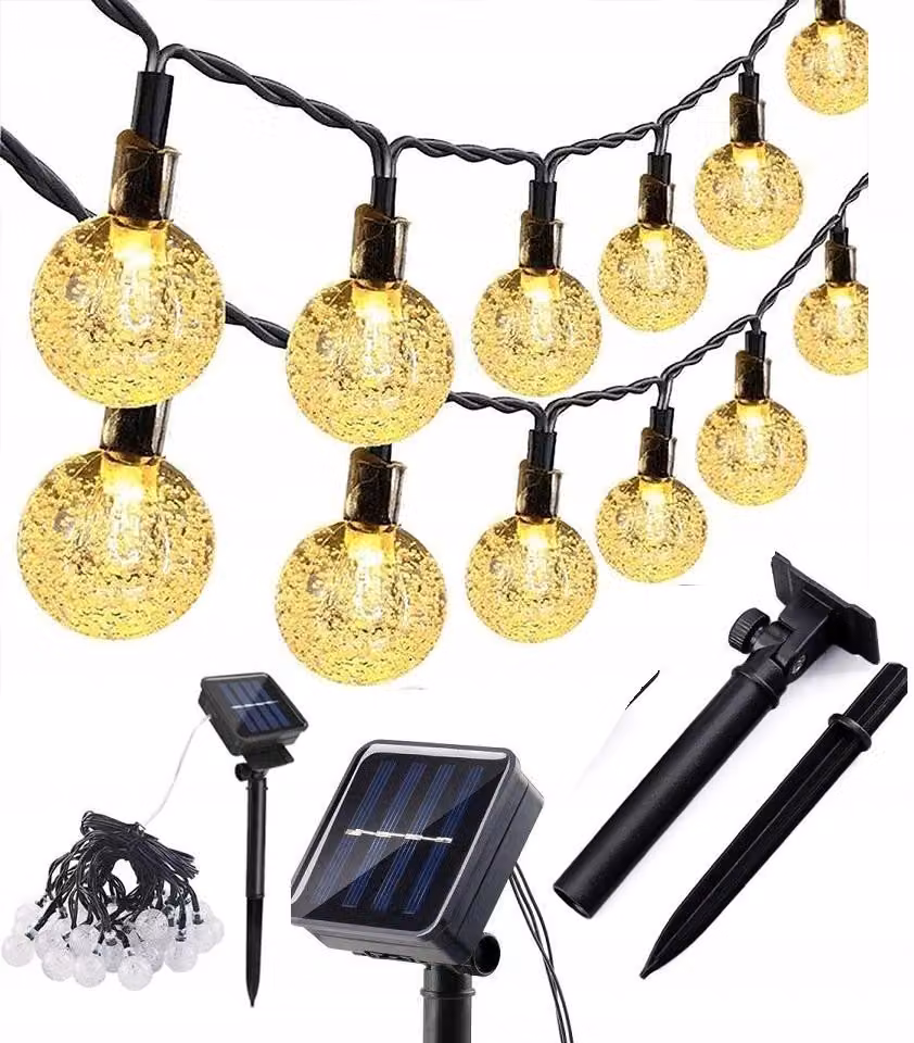 Girlande Lampade Solari Per Giardino 40 Led 5M Caldo