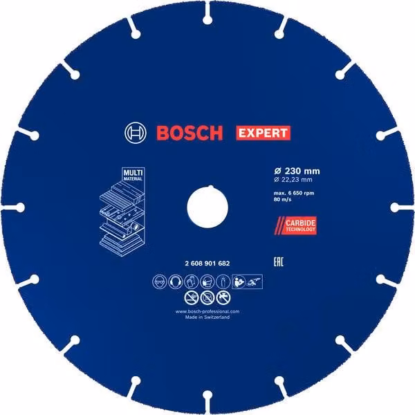 Disco da taglio EXPERT Carbide Multi Wheel, 230 mm, 22,23 mm