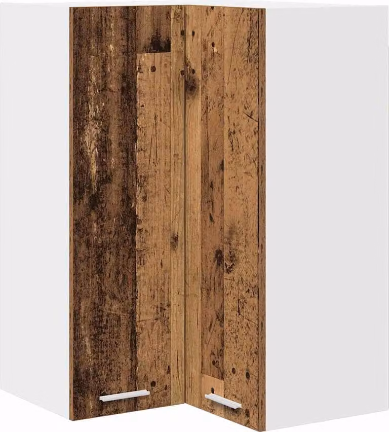Armadio pensile Legno Antico e Bianco 57 x 57 x 80 cm