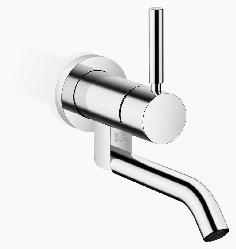 Dornbracht META Mitigeur monocommandé mural pour lavabos sans vidage, saillie 185mm, 36805660-00, 36805660-00