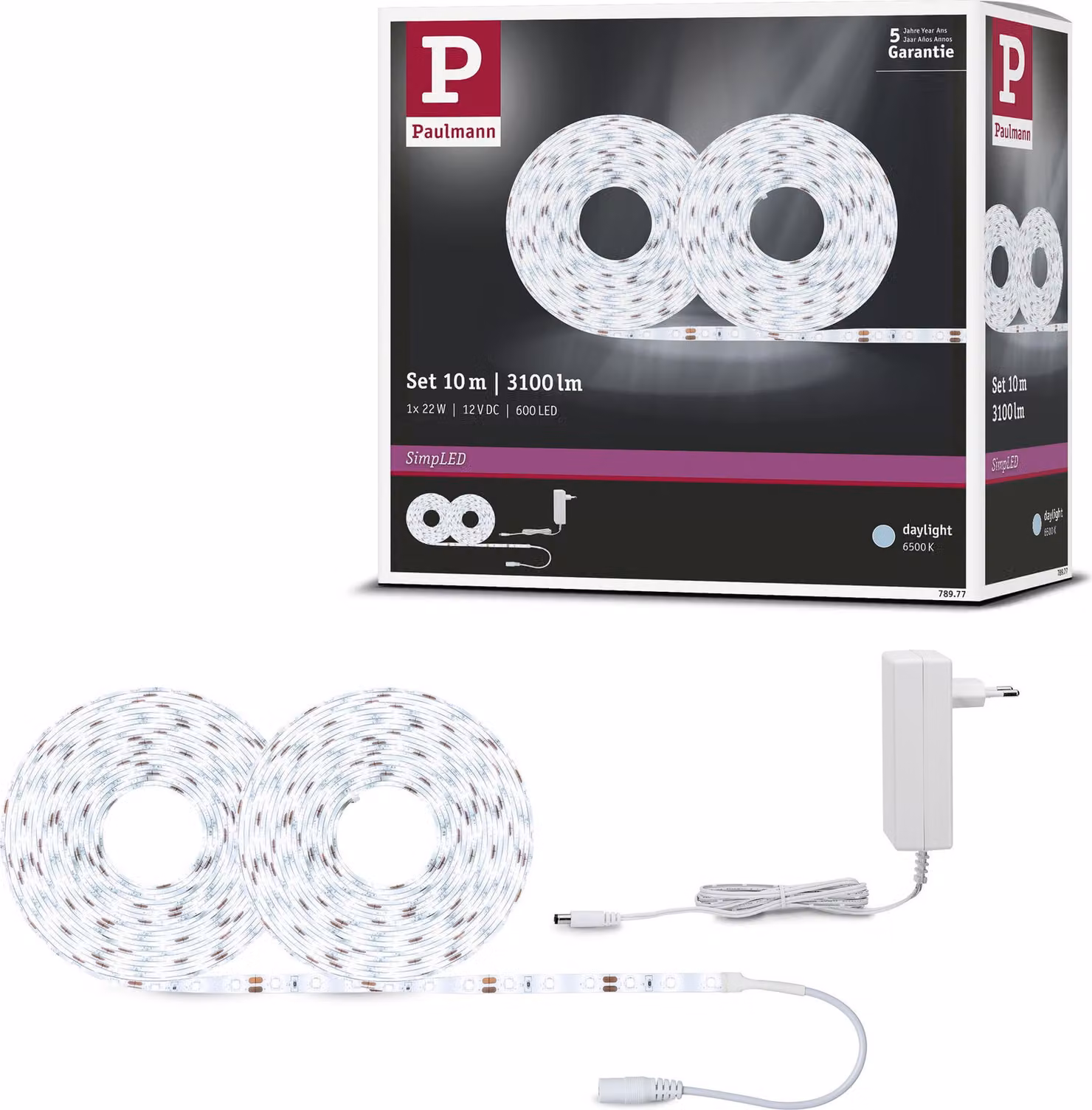 Set completo di strisce LED Paulmann SimpLED bianco luce diurna