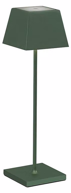 SIESTA Lampada da tavolo portatile LED 2,2W IP54 CCT 2700-3000K dimmerabile touch - Struttura in alluminio pressofuso - Colore Verde Bosco
