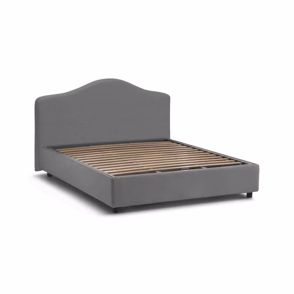 Letto Matrimoniale Abigael Talamo Italia con Contenitore e Base Lift Up, Grigio, L/P/H: 160 x 200 x 175 cm – 2