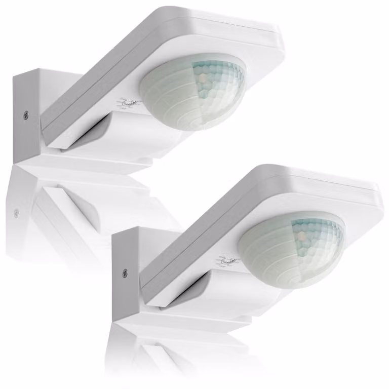 2x rilevatore di movimento da esterno IP65 360° installazione a parete/soffitto sensore IR SEBSON