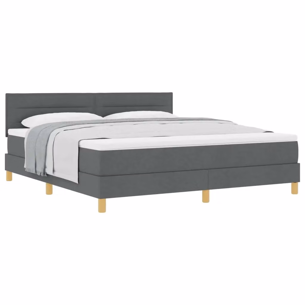 Letto ibrido con cuscino vidaXL in tessuto grigio L/P: 180 x 200 cm – 2