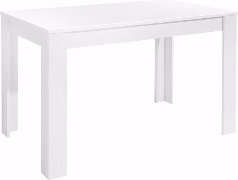 byLIVING Tavolo da pranzo Nepal, 120x80 cm, rivestimento in melamina bianco