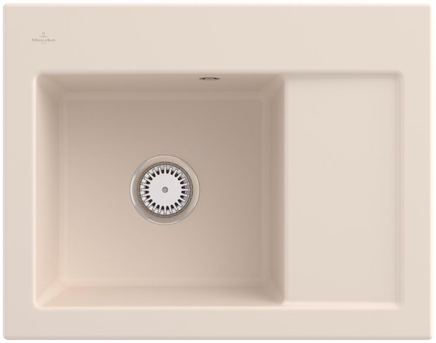 Lavello da cucina Villeroy&Boch, lavello da cucina Subway 45 Compact Ivory 650x510mm, larghezza base 45cm