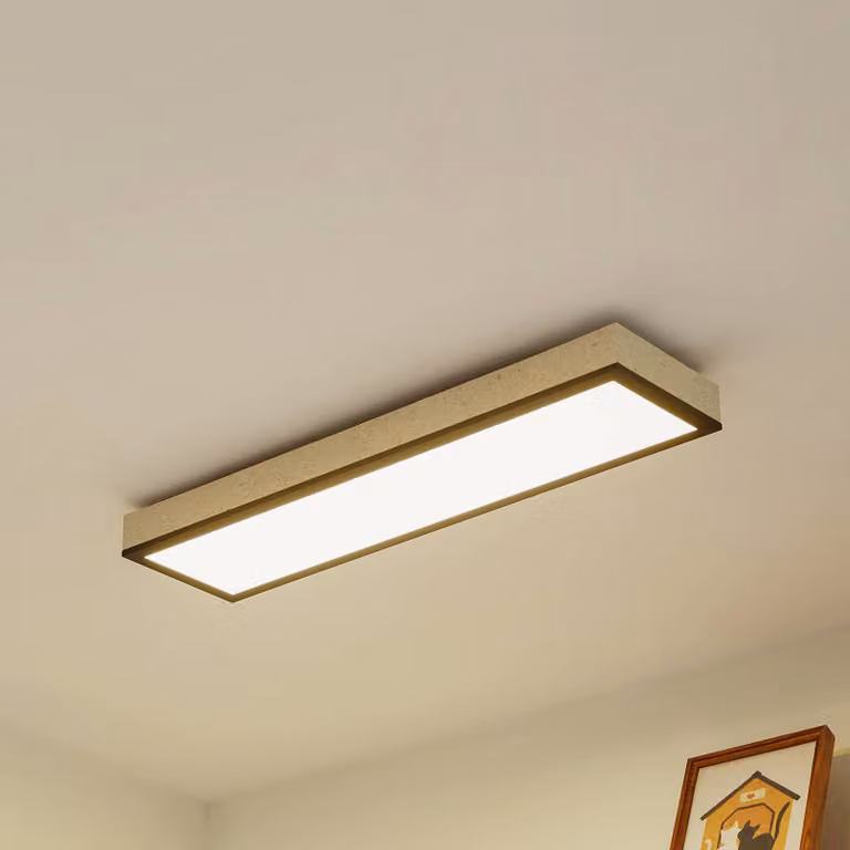 Plafoniera a LED Laviona Lindby, dimmerabile, Nero, Soggiorno / Sala da pranzo, Metallo, Moderno, Plafoniera LED