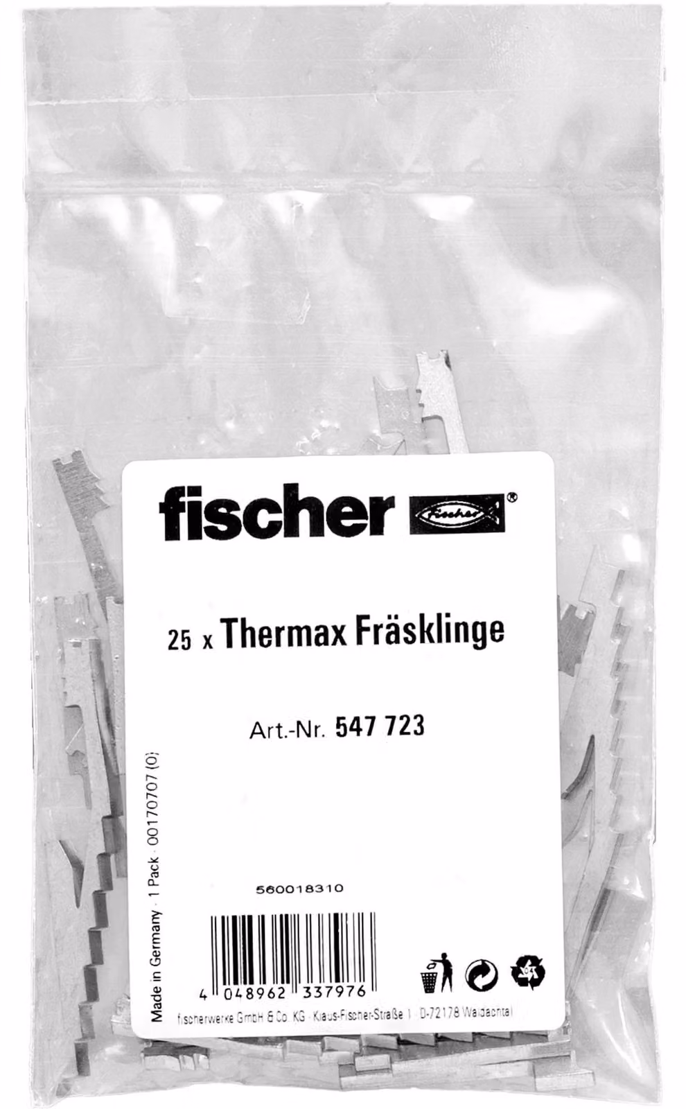 lama di ricambio fischer TherMax