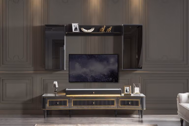 Rtv Lowboard tv Ständer Sideboard Kommode Wohnzimmer Modern Holz Design Möbel