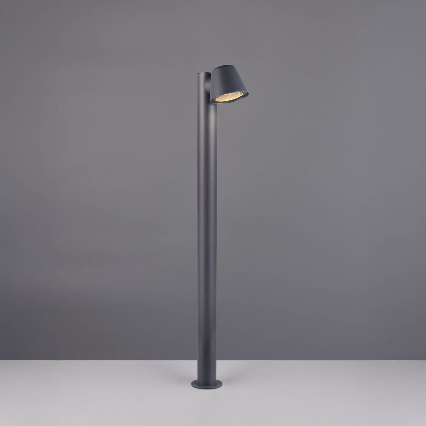 Trio Lighting Lampione Beni, nero opaco, altezza 100 cm, metallo dimmerabile, Nero, Metallo, Moderno