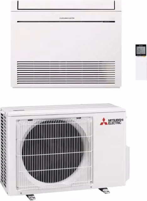 Climatizzatore Condizionatore Mitsubishi Electric Inverter a Pavimento MFZ-KT35 12000 Btu con Wi-Fi Integrato Bianco