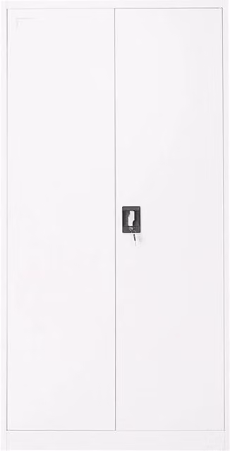 Armadio metallico 1800x900x400mm con 2 ante sicure, 4 ripiani, grigio Breckner Germany