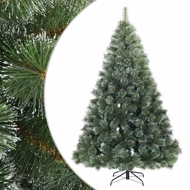Albero di Natale | Decorazioni natalizie Artificiale Snodato Foderato di Neve Verde