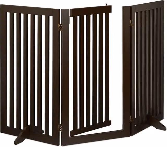 Cancello di sicurezza pieghevole per animali protezione scale camino 92 x 70 x 5 cm in metallo grigio 13_0011431