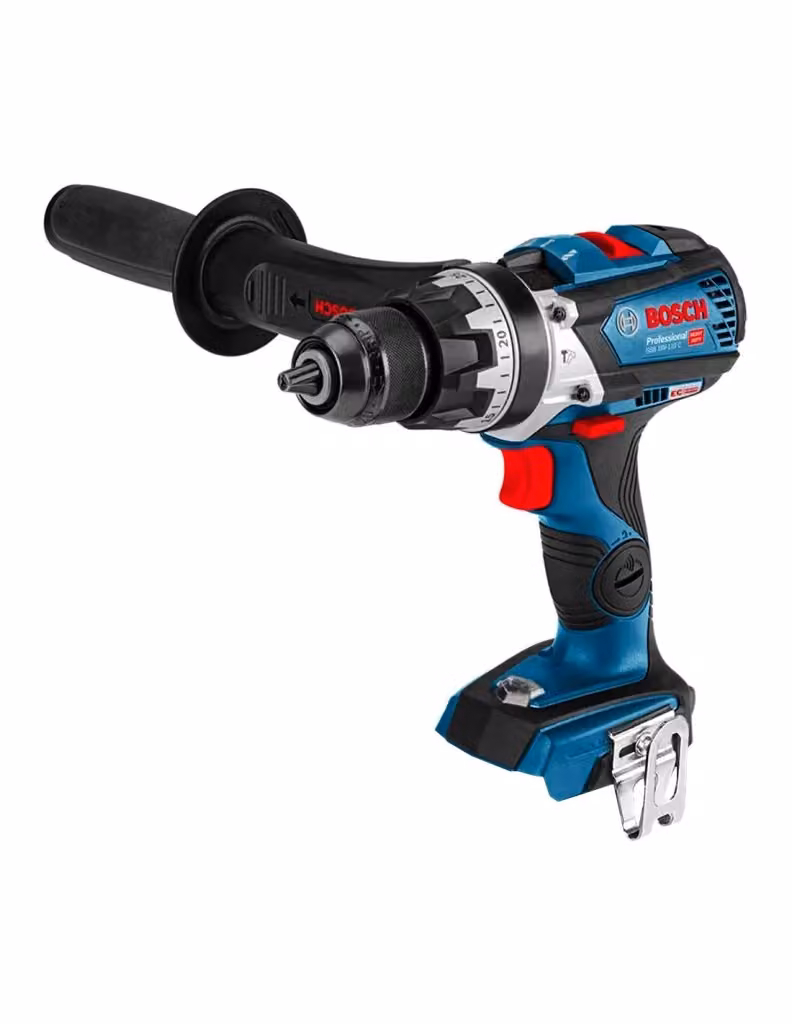 Trapano a percussione Bosch GSB 18V-110 C con 2 batterie da 5,0 Ah, caricabatterie GAL18V-40 e L-Boxx 136, colore blu – 2
