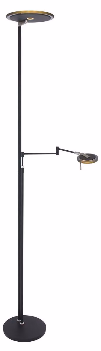 Lampada da terra - nero - Turound - vetro metallo - lampada di design - LED - 2663ZW - Steinhauer Exclusive