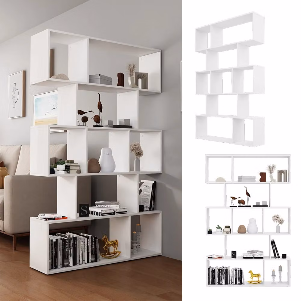 Scaffale Aramis Vicco Bianco con 9 scomparti L: 106 cm, H: 161.5 cm – 2