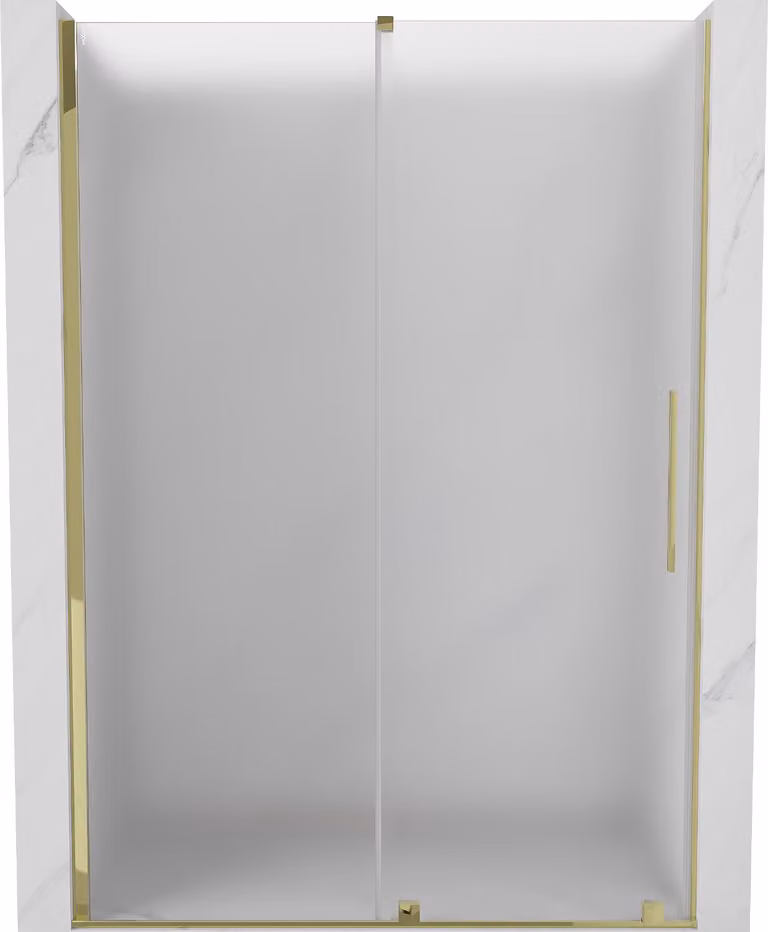 Mexen Velar porta doccia scorrevole 150 cm, smerigliata, dorata - 871-150-000-31-50