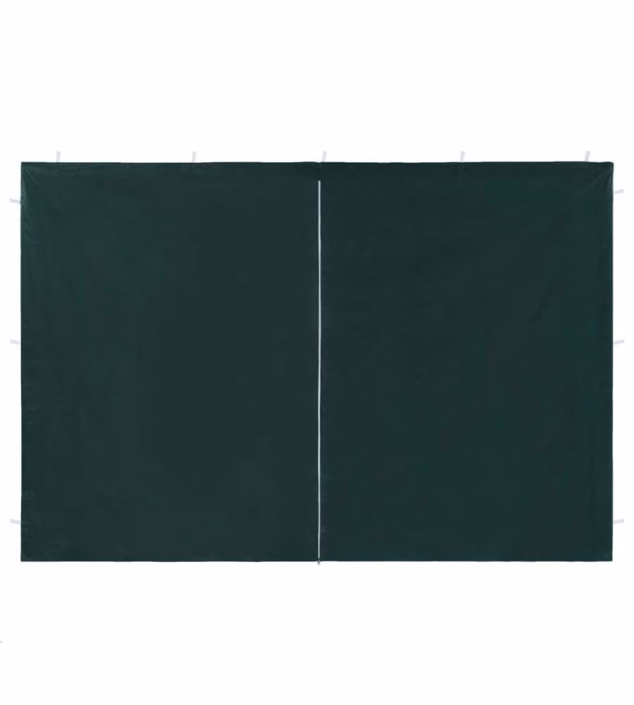 Parete per Tendostruttura in PE 2 pz con Zip Verde