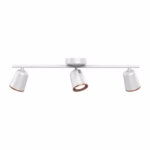 Faretto LED da Muro Triplo 18W con Testa Orientabile Colore Bianco 3000K IP20
