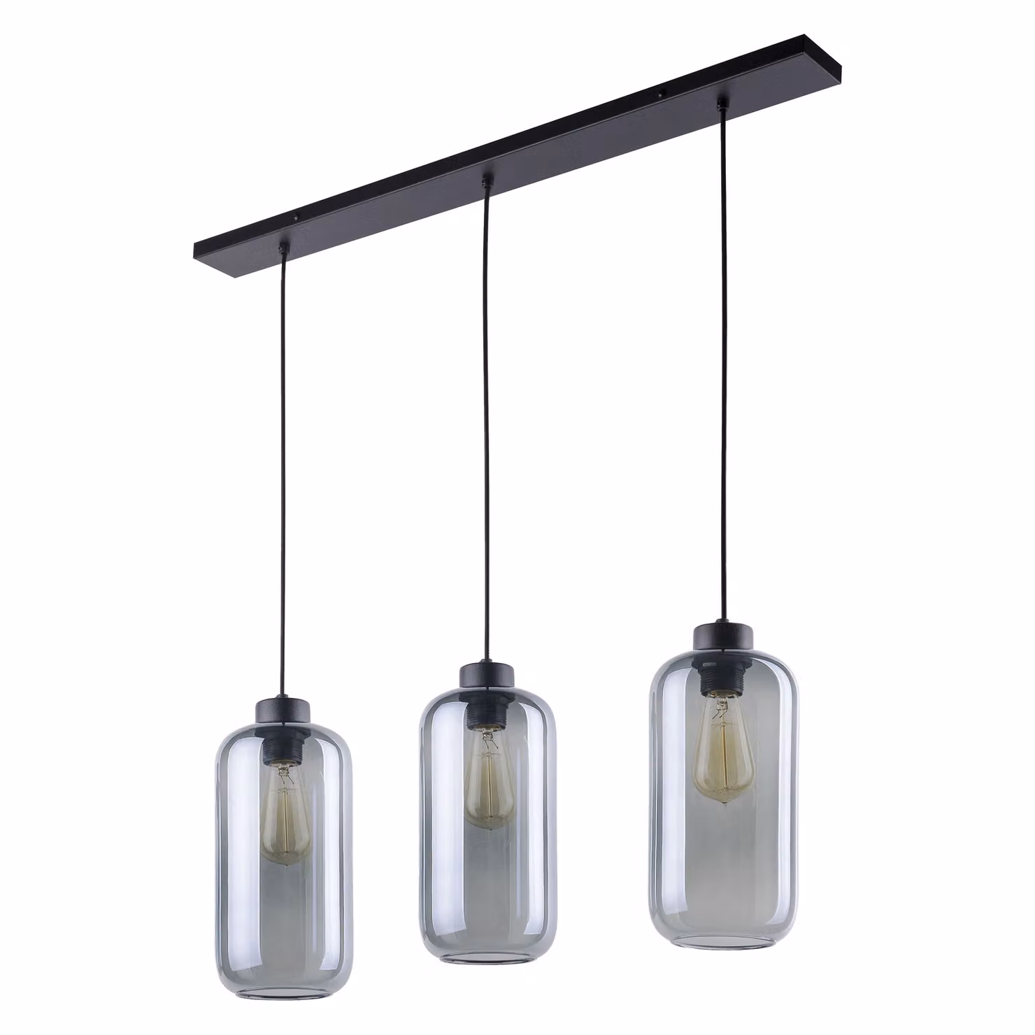 ADVITI Lazio 3p apparecchio a sospensione AD-LD-6229BE27S, E27, max 3 x 15W, nero