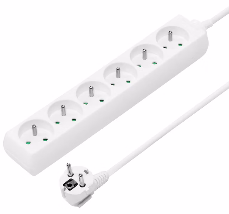Cavo di prolunga PREMIUMCORD 230V 2m 6 prese (pp6-02)