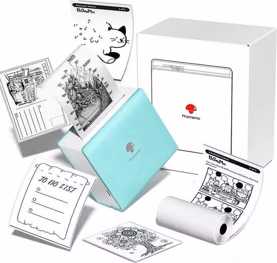 Stampante Termica Portatile Phomemo Bluetooth Colore Turchese