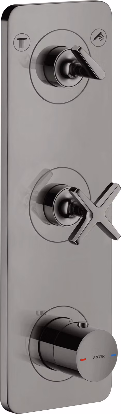 hansgrohe AXOR Citterio E module thermostat encastré 38 x 12 pour 2 consommateurs, 36703330, 36703330
